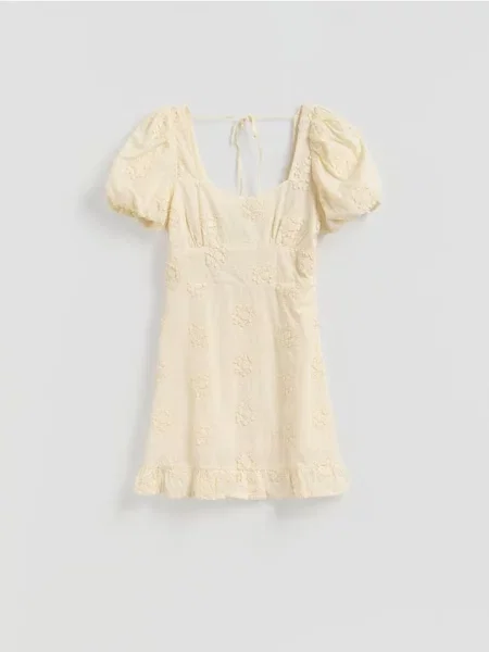Reserved Rochie cu detaliu crem