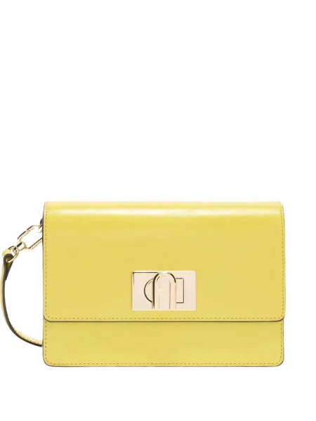 Mini geanta crossbody Furla mini galben