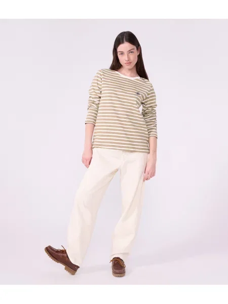Tričko Petit Bateau béžová