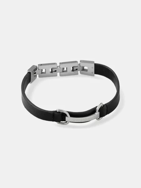 Trussardi Narukvica T-LEATHER crna