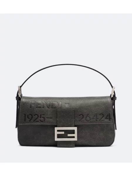 Geantă tip baghetă Fendi din piele negru