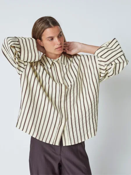 Co'couture Tricou Oxana / maro bej