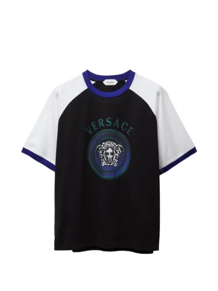 Tricou Versace din jerseu negru