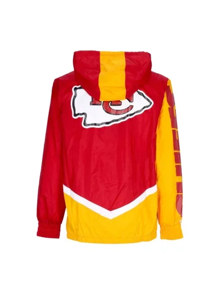 Lniana kurtka Mitchell & Ness czerwona