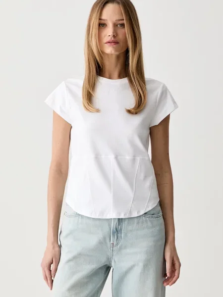 Karl Lagerfeld tricou pentru femei din alb
