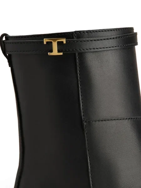 Cizme scurte Tod's din piele negru