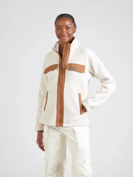 COLUMBIA Jachetă fleece funcțională Juniper Peak cămilă / grej maro