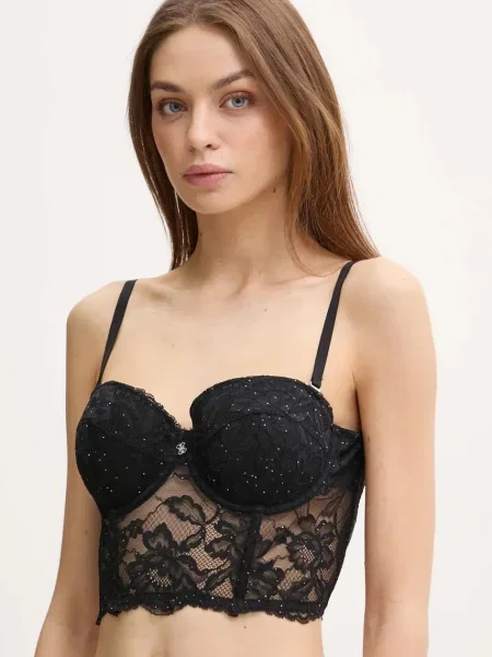 Сутиен Guess SARA от дантела черно