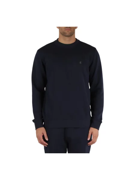 Bluza Boss polarowa z logo niebieska