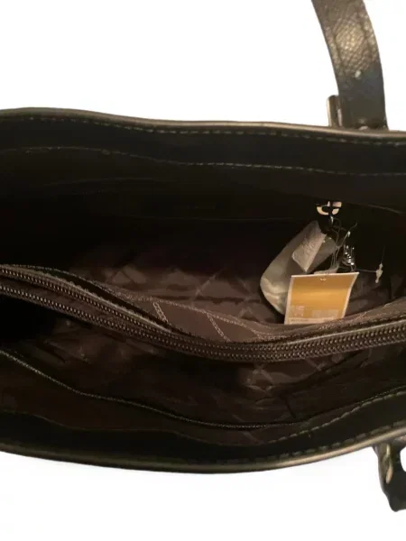 Geantă shopper Michael Kors din canvas cu autograf