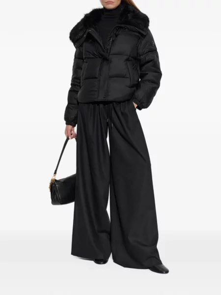 Garnitură de blană mocasini Michael Michael Kors din piele negru