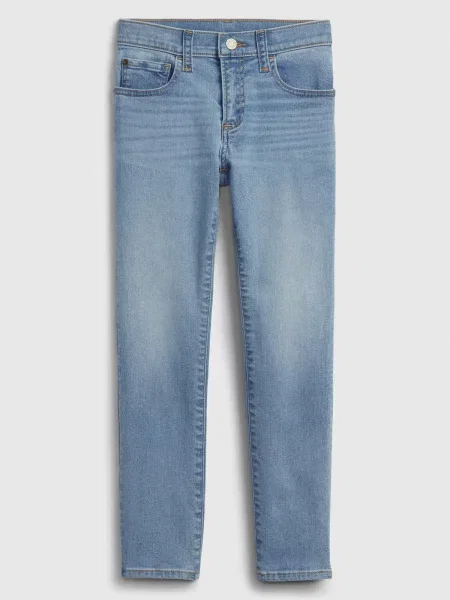 Skinny jeansy skinny Gap niebieskie