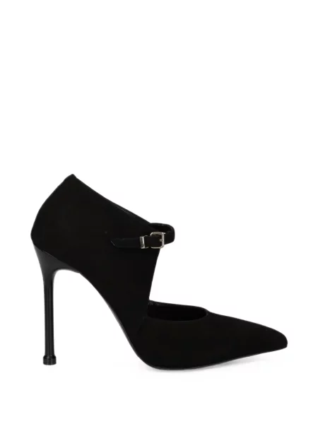 Pantofi cu toc Albano din piele de căprioară negru