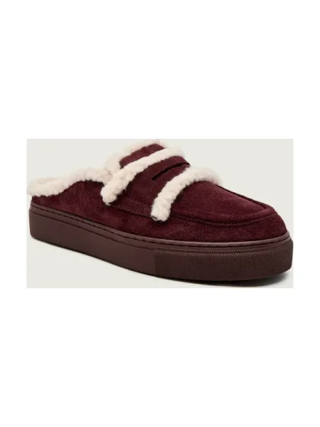 INUIKII Mules încălțăminte | shearling | piele întoarsă