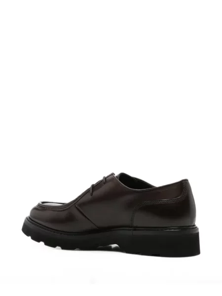 Fűzős bőr derby cipő Woolrich barna