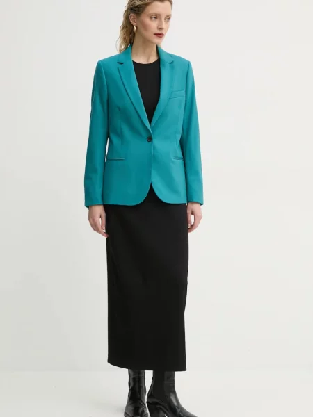 Піджак PS Paul Smith однобортний однотонний зелений