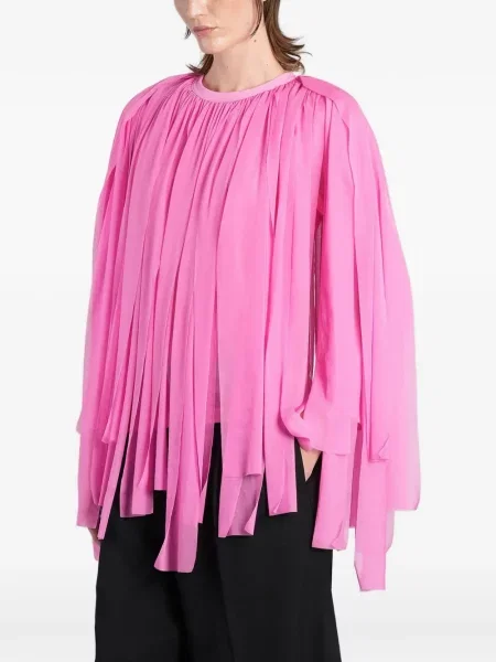 Μπλούζα Comme Des Garçons με κρόσσια ροζ