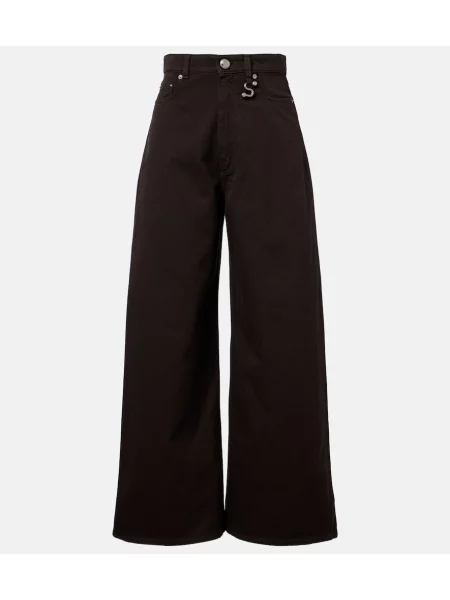 Blugi cu picior larg Sportmax maro