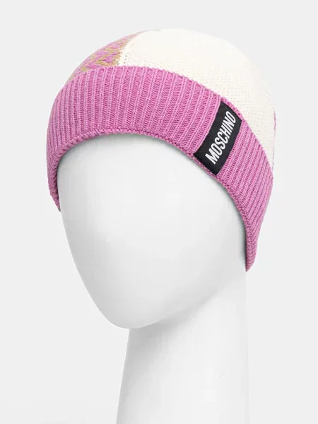 Шапка Moschino розовая