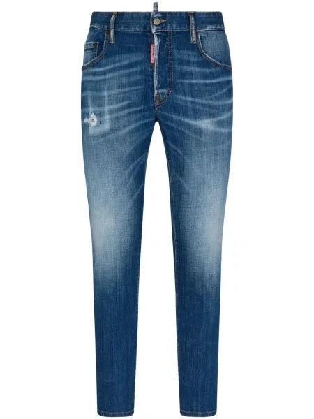Skinny fit traperice Dsquared2 s izlizanim efektom plava
