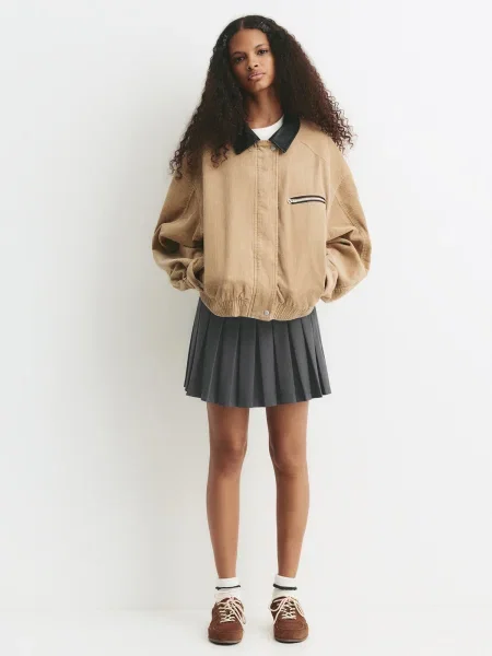 Pull&Bear Sukňa sivá