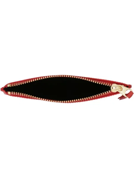 Torebka Comme Des Garcons skórzana w grochy czerwona