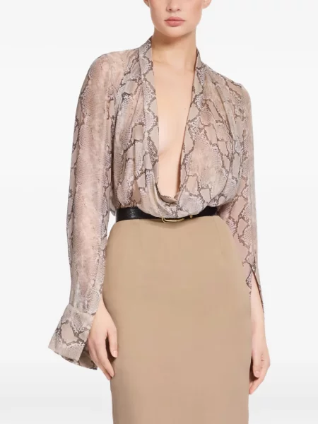Bluză Elie Saab cu imagine drapată