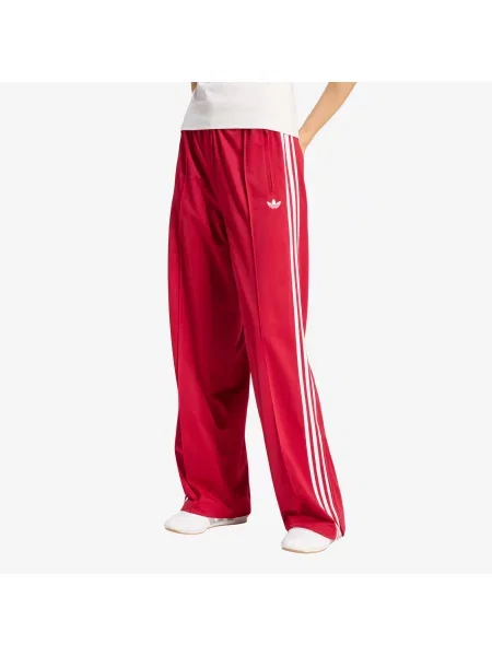 Pantaloni adidas Firebird Loose Track Tracksuit Bottoms Team Victory Red/ White M alb