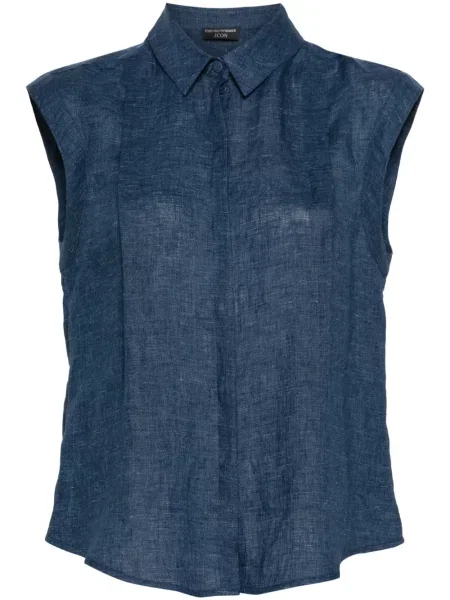 Cămașă Emporio Armani albastru