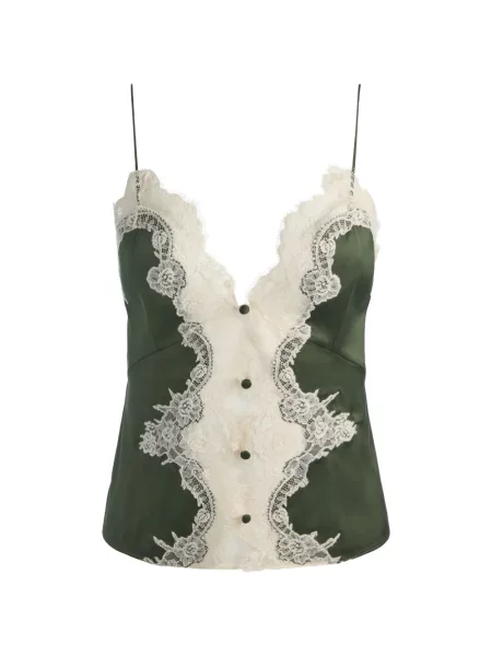 Top Alice + Olivia din dantelă verde