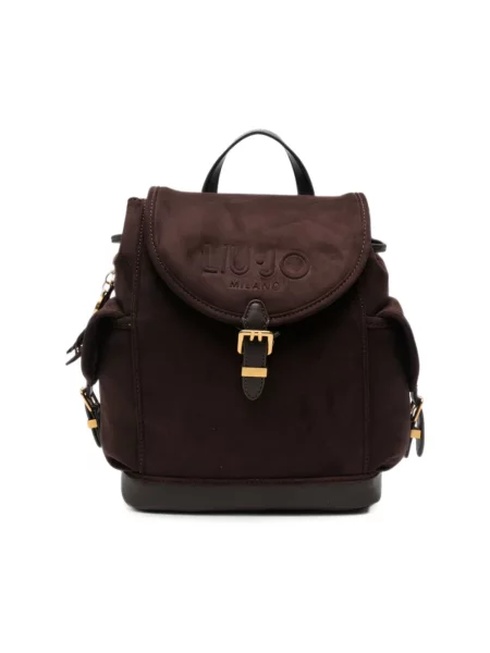 Liu Jo plecak z imitacji zamszu brązowy