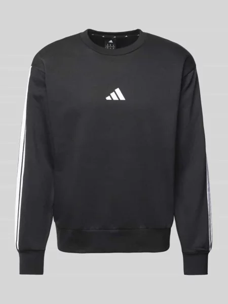 Bluza z nadrukiem z logo Adidas Sportswear czarna