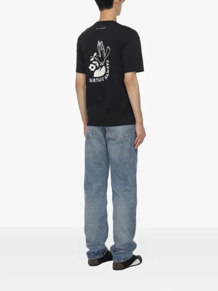 Tricou Samsøe Samsøe cu model floral cu imagine negru