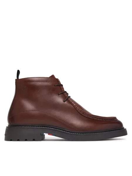 Casual μποτάκια Tommy Hilfiger καφέ