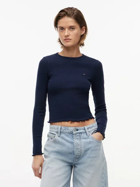 Tommy Jeans Bluză Bleumarin