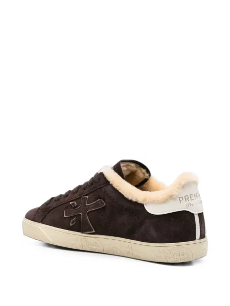 Sneakerși Premiata din piele de oaie maro