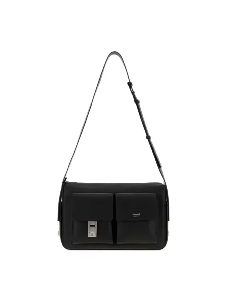 Torba crossbody Ferragamo skórzana czarna