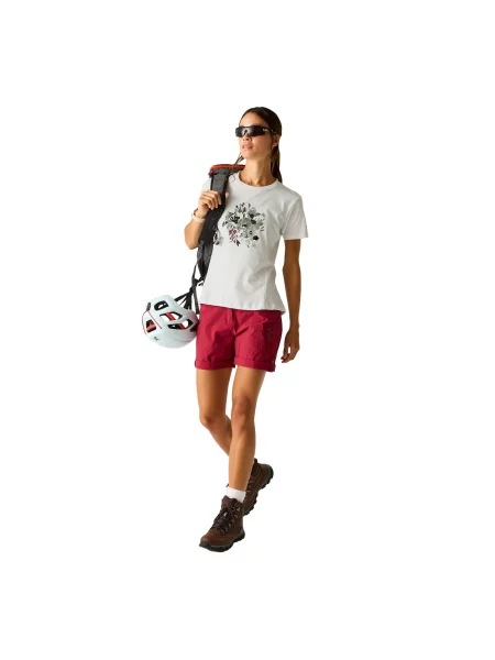 T-shirt Kwiaty Tranquility III biała
