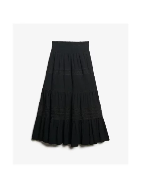 Spódnica Superdry Ibiza Maxi czarna