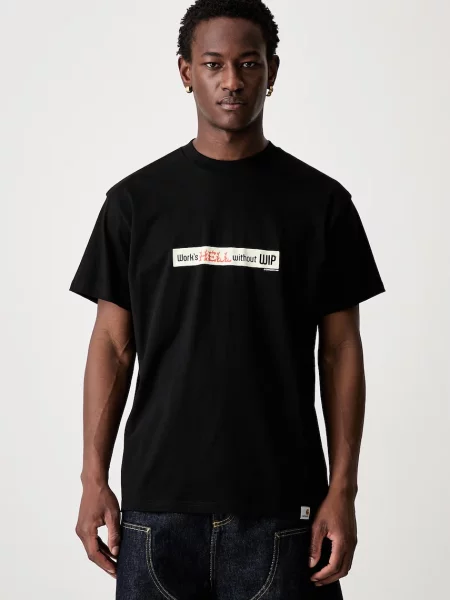 Carhartt WIP S/S Bumper Stickers t-shirt ανδρικό μαύρο