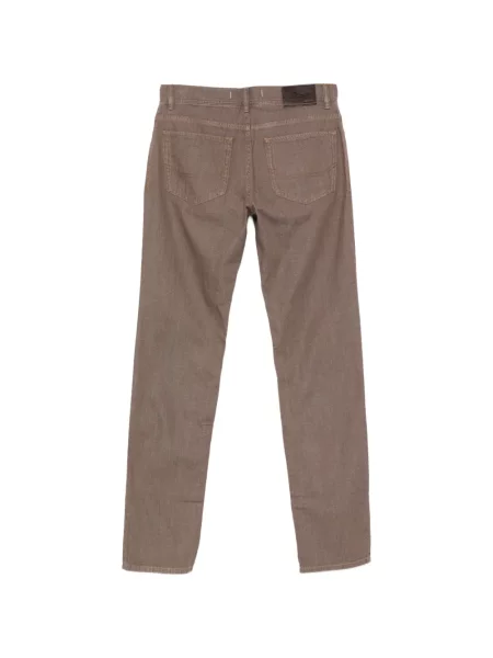 Cu centură pantaloni Brioni maro