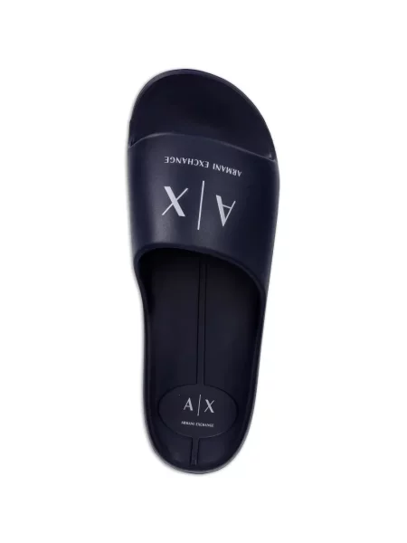 Papucs Armani Exchange nyomtatás kék