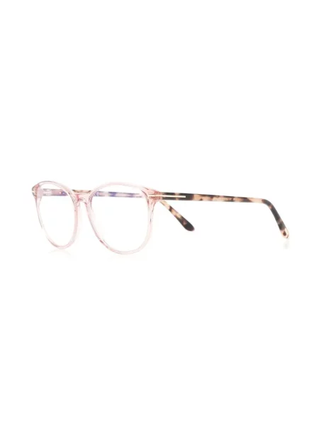Apvalūs saulės akiniai Tom Ford Eyewear rožinė