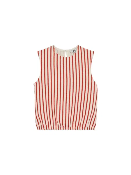 WE Fashion Top ekrü / tűzpiros