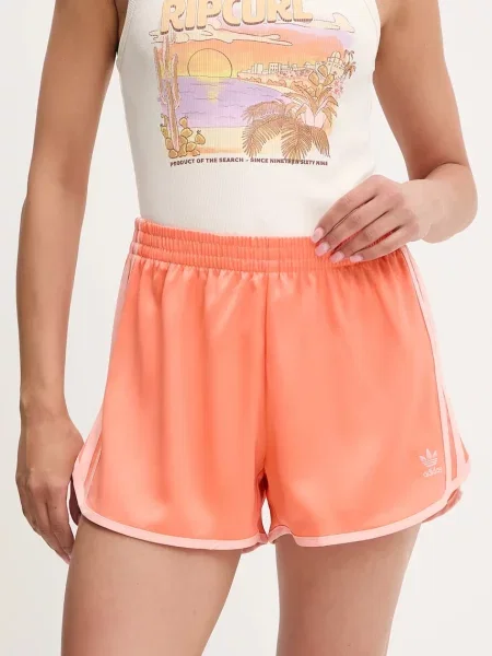 Kraťasy adidas Originals high waist oranžová