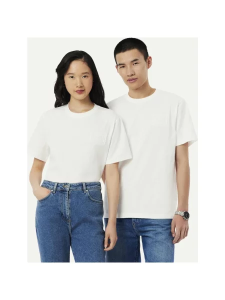 Koszulka z krótkim rękawem Lacoste Embossed Branding czysty XXS biały