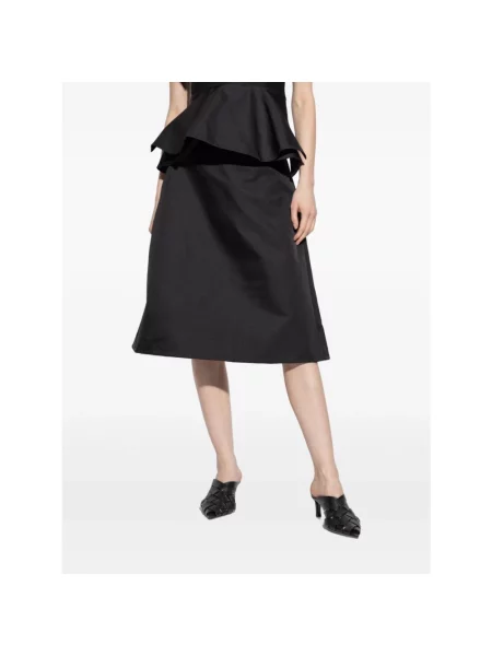 Spódnica midi Alexander Mcqueen czarna