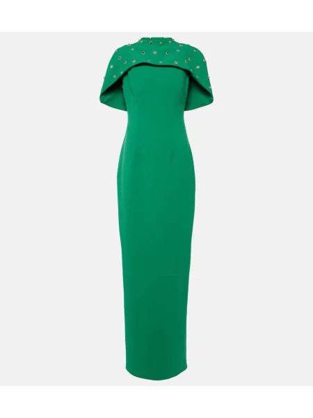 Rochie midi Safiyaa până la genunchi de costum verde