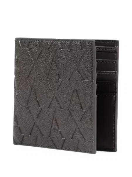 Portofel Armani Exchange cu autograf maro