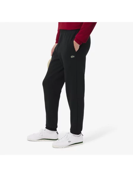 Lacoste Zwężane Spodnie Dresowe Z Polaru czarne